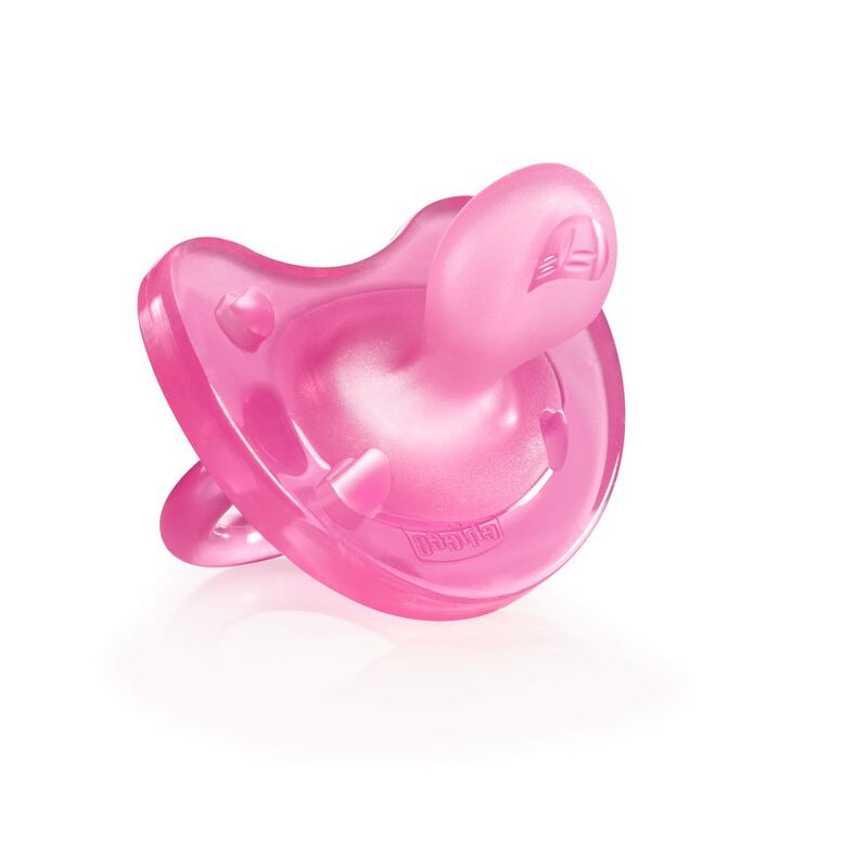 Soft Pacifier (0-6m) (Pink-White) (2 Pc) image number null